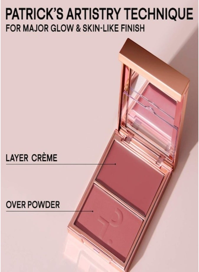 Patrick Ta  Major Headlines Double-Take Crème & Powder Blush Duo 10g She Goes To The Gym - Image 4